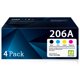 thumbnail image 1 of Paquete de 4 cartuchos de tóner MANDBOY 206A para HP Laserj Pro M283, 1 of 6