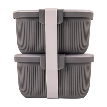 Mainstays Food Storage Container, 2PK, Grey