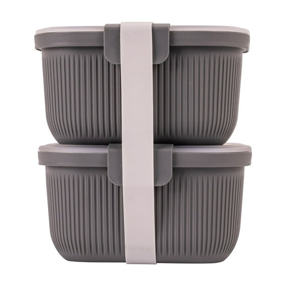 Mainstays Food Storage Container, 2PK, Grey