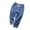 Dark Blue, variant on KAOOCXU Boy Girl New Trousers Solid Color Ankle-Tied Jeans Mosquito Proof Pants Suitable Casual Formal Occasions