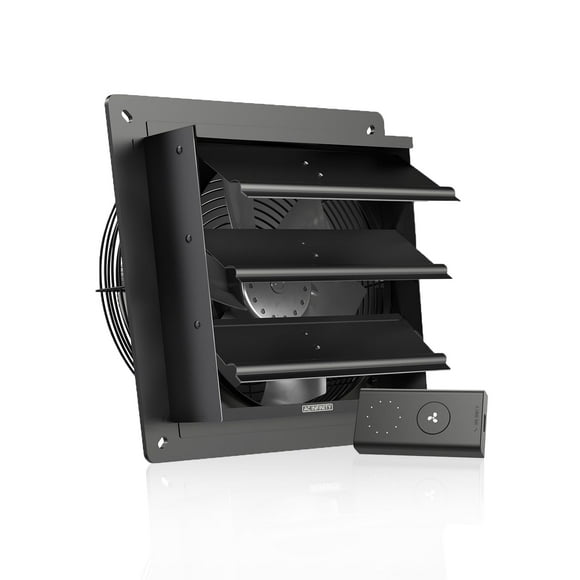 AC Infinity AIRLIFT S10, Shutter Exhaust Fan 10†with 10-Speed Controller, EC Motor - Wall Mount Ventilation and Cooling for Sheds, Attics, Workshops, and Greenhouses
