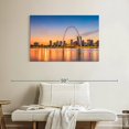 thumbnail image 2 of Elephant Stock Saint Louis Gateway Arch Wall Art - Horizontal Canvas Wall Art - Living Room Wall Decor - Places Canvas - Blue And Orange Decor - 39" x 26", 2 of 8