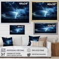 thumbnail image 4 of Designart "delicate Lightning II" Landscapes Floater Framed Wall Art Print, 4 of 7