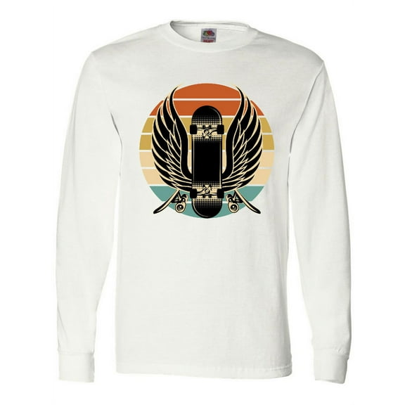 Inktastic Skateboard Retro Skateboarding Long Sleeve T-Shirt