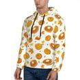 thumbnail image 3 of Fotbe Men's Hoodie with Pumpkin Maple Leaves Pattern - Kangaroo Pocket Pullover Hooded Sweatshirt, Perfect for Daily Wear, Travel, and Home-Large, 3 of 7
