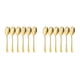 thumbnail image 3 of Cucharas de Acero inoxidable Yuarrent 6 unids/set dorado 2Conjunto, 3 of 6