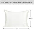 thumbnail image 2 of Silk Pillowcase Queen Size Both Side Silk For Hair And Skin Natural Undyed White, 2 of 8