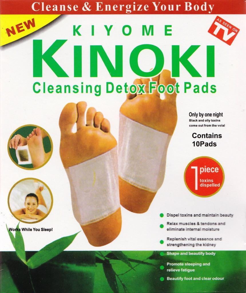 10pcs Kinoki Detox Foot Pads Patch Detoxify Toxins Adhesive Help Sleep Keep  Fit - Walmart.com