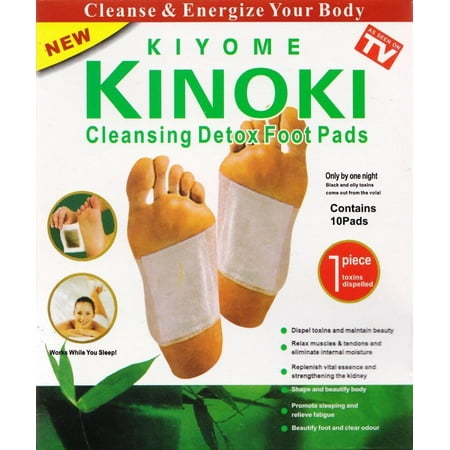 10pcs Kinoki Detox Foot Pads Patch Detoxify Toxins Adhesive Help Sleep Keep