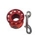 thumbnail image 1 of Eigraketly Carrete profesional de buceo en cuevas, cuerda plana para deportes acuáticos, carrete de línea de bobinado de aluminio portátil, accesorio de Deportes acuáticos 15m rojo Eigraketly  OD021054-02, 1 of 6