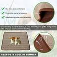 thumbnail image 4 of Esterilla de enfriamiento automático para perros y gatos, almohadillas de enfriamiento lavables para mascotas, manta para dormir, esterilla para dormir de seda helada, cama para dormir transpirable, 4 of 5