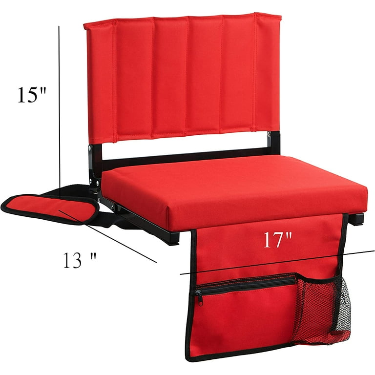 D D Products 2 Pack of Stadium Seat for Bleachers with Padded