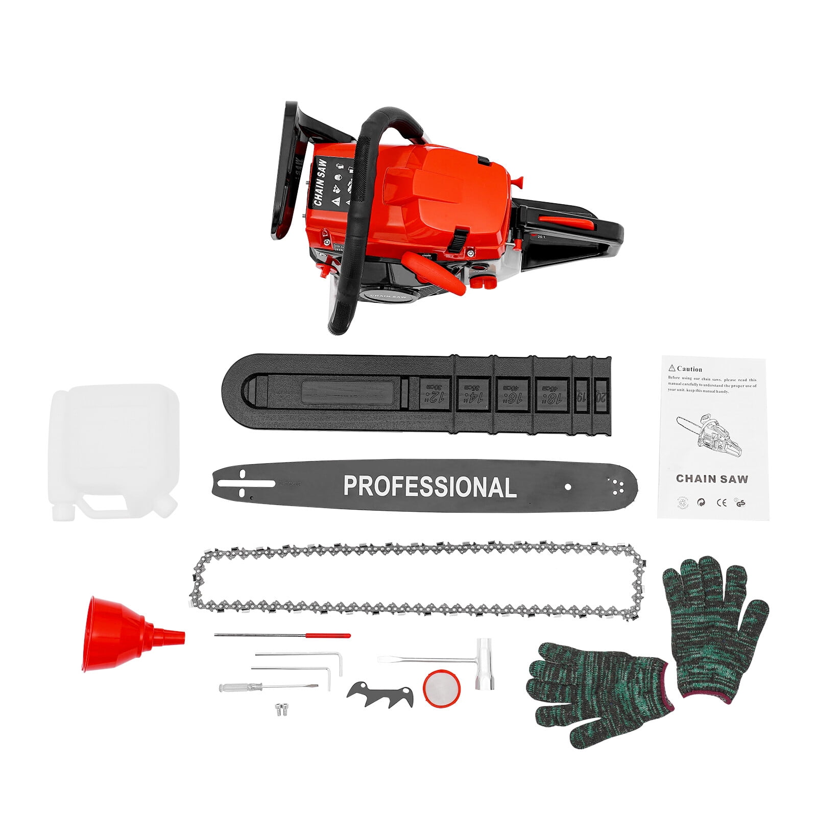 2kw 58cc 20 inch Gasoline Chainsaw Petrol Chainsaw Handheld Petrol Chain Saws