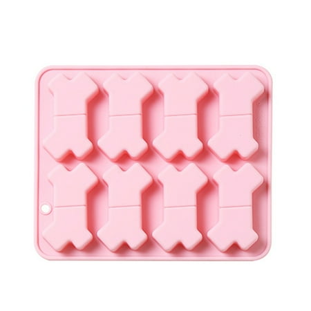 

8 Cavity 3D Bone Food Grade Silicone Mold Non-Stick Ice Cube Molds Jelly Biscuits Chocolate Candy Cupcake Baking Mould Muffin Pan