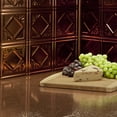 thumbnail image 2 of FASÄDE Traditional Style 4 Decorative Vinyl Backsplash Panel in Oil Rubbed Bronze (6X6 Inch Sample), 2 of 5