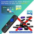 thumbnail image 2 of 2Pcs Replacement Remote for Roku TCL, Philips, JVC, RCA, Magnavox, Sanyo, LG, Haier Roku TVs, with Apple TV+, Netflix, Disney+, Hulu Buttons, 2 of 6