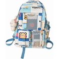 thumbnail image 1 of Cute Kawaii Backpack for School Kawaii Backpack with Kawaii Accessories Backpack Cute Aesthetic Backpack Japanese School Bag (Blue), 1 of 4