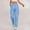 Light Blue, variant on Women's Stretch Waist Casual Pants with Belt Loops and Side Pockets for Everyday Wear