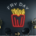 thumbnail image 3 of Glowneon Fry Day Neon Signs, French Fries Fast Food Restaurant Decor, 3 of 4