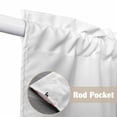 thumbnail image 2 of Wildflower Leaf Kitchen Window Curtains, Swag Curtains Valance for Bedroom Living Room Bathroom, Brown Floral Botanical White Watercolor Rod Pocket Window Curtain Block Drapes 2 Panels 36"x63", 2 of 9