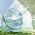 thumbnail image 2 of Bdday Outdoor Fans for Patios High Small Fan Desktop Silent Rechargeable Office Small Student Dormitory Portable Fan Fans Handheld, 2 of 3