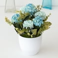 thumbnail image 1 of Visland Simulation Bonsai Hydrangea Artificial Plastic Office Desk Imitation Potted Flower for Office, 1 of 2
