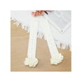 thumbnail image 6 of INSPIRE CHIC Women's Long Stretchy Bowknot Fingerless Arm Gloves Satin Y2K Lolita Sleeves for Female  Bride Princess Costume Opera Dance Party White, 6 of 7