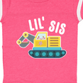thumbnail image 4 of Inktastic Lil Sis in with Bulldozer Girls Baby Bodysuit, 4 of 5