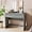 Grey, variant on Vanity Desk, Makeup Vanity Desk with 2 Drawers and Storage Desktop Space, Modern Makeup Vanity Dressing Table with Curved Profile Design, Black Makeup Computer Writing Desk for Home Office Bedroom