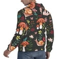 thumbnail image 6 of Salouo Mushroom With Snails Pattern Men's Fall Hoodie Sweatshirt,Sport Hoodie with Pockets for Men Pullover Casual Hooded Sweatshirt-Large, 6 of 7