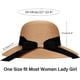 thumbnail image 2 of Sombrero de paja para playa para mujer, protección UV UPF50, ala plegable para viajes, sombrero de verano con cordón, 2 of 2