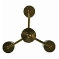 thumbnail image 6 of Meyda Tiffany 140495 Bakersfield 3 Light 20" Wide Pillar Candle Style Chandelier - Brass, 6 of 7