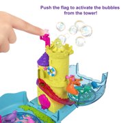 Polly Pocket Bubble Aquarium Playset, Mermaid Toy with 2 Micro Dolls & Water Play Accessories