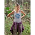 thumbnail image 2 of Sun, Sand, Sea Racerback Tank Women -Image by Shutterstock, Female Large, 2 of 4