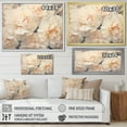thumbnail image 4 of Designart "Tan Carnation Composition V" Carnations Floater Framed Wall Art Prints, 4 of 5