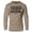 Khaki, variant on GYMISH Hardest Lift Lightweight Long Sleeve Hooded T-Shirt for Men – Motivational Gym Hoodie, Khaki, Small