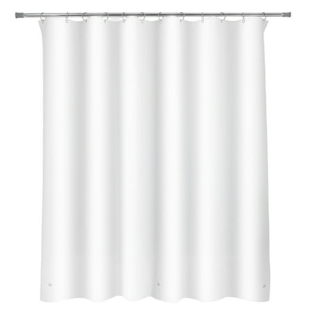 Mainstays Medium Weight PEVA Shower Liner, 70" x 71" - White