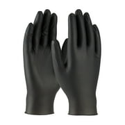 West Chester 813-2920-L 5 Mil Industrial Grade Powder Free Black Nitrile Gloves - Large Box 100