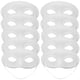 thumbnail image 1 of Mascaras de papel blanco de 10 piezas Fiesta de máscara en blanco pintada a mano Favores de fiesta para la personalidad, 1 of 5