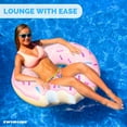 thumbnail image 4 of Swimline Donut Inflatable Pool Ring (Pink), 4 of 6