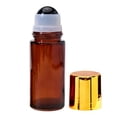 thumbnail image 2 of hgiogi Glass Roll On Bottles Empty Leak 4oz -Proof DIY Deodorant Amber Glass Roller Container for Essential Oils Perfume Cosmetics, 2 of 4