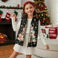 thumbnail image 3 of Xoenoiee Christmas Cat Tree Snowflake Print Jacket for Teen Girls Xmas Sleeveless Fleece Vest Full Zipper Stand Collar Jacket Warm Outwear Teen Winter Clothes, Size 11-12 Years, 3 of 7
