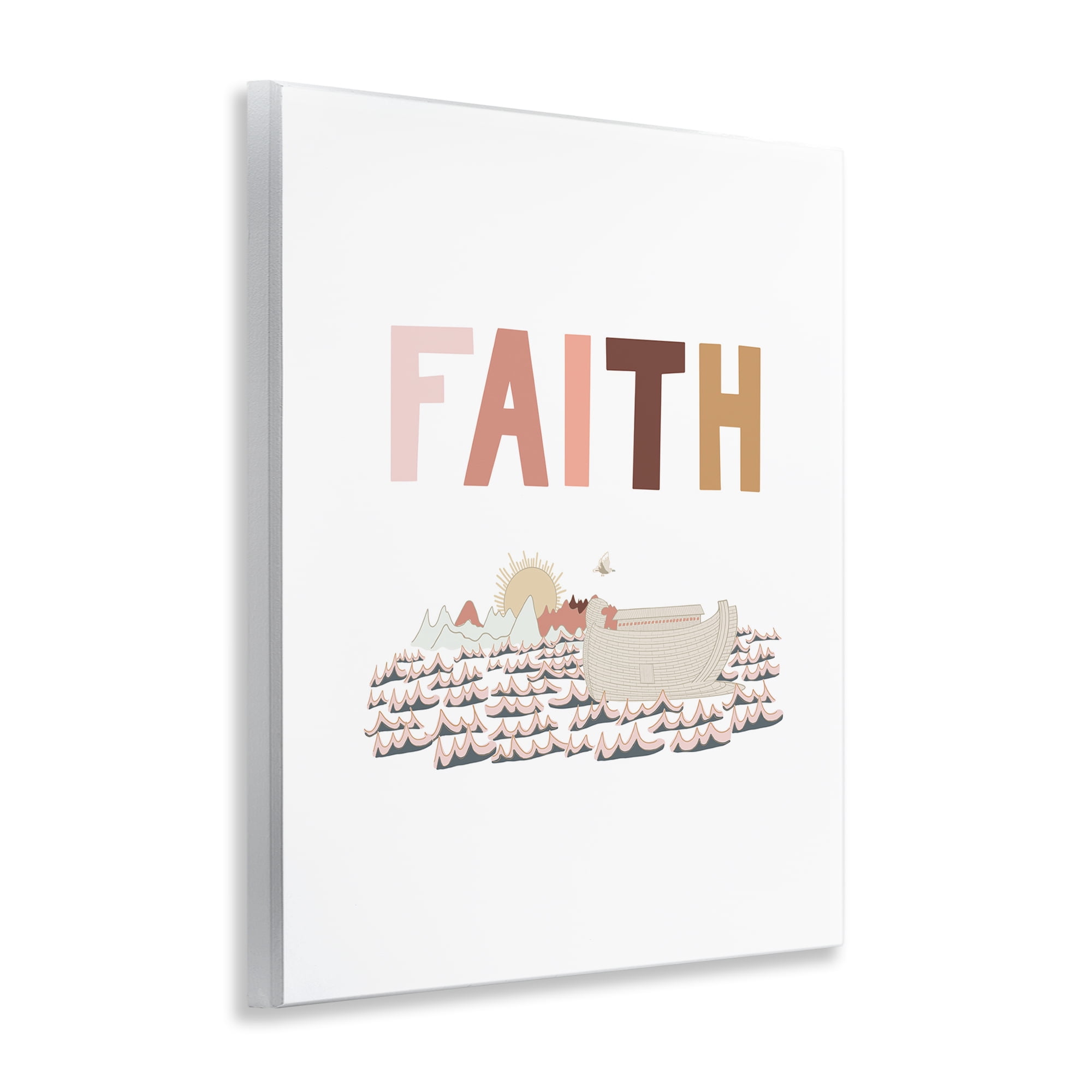 Stupell Industries Noah's Ark Faith Religious Painting Unframed Art Print Wall Art, 11 x 14