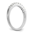 thumbnail image 6 of 14K White Gold Ring Band Wedding Rounded Diamond Round, Size 6, 6 of 7