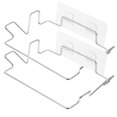 thumbnail image 1 of TRAHOO-Garbage Bin Garbage Bin Trash Cabinet 2 pcs Stainless Steel Trash Bag Holder Portable Garbage Bag Holder Under Sink Bag Holder for Bathroom Kitchen, 1 of 4