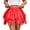 #236-Red, variant on Flowy Shorts for Women Summer Short Casual Mini Skirt High Waisted Ruffle Tiered Boho Chiffon