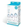 thumbnail image 1 of Glas Pleasure Droplets 3 Piece Glass Anal Plug Set, Clear, 1 of 5