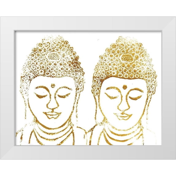 Seay, Anne 18x15 White Modern Wood Framed Museum Art Print Titled - Buddha V
