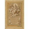 thumbnail image 2 of Carlo Maratti 17x24 Black Ornate Framed Double Matted Museum Art Print Titled: Faith and Justice Enthroned (1676), 2 of 5