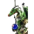thumbnail image 2 of Ain’t It Nice Dragon Statue with Medieval Dragon Sword and Crystal Ball Collectible Dragon Figurine Fantasy Medieval Dragon Décor, Green 4(L) 2(W) 7(H) inches, 2 of 7